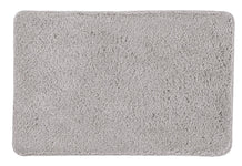 Rechteckige graue Badematte mit weichem, dichtem Flor, Oberfläche