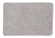Rechteckige graue Badematte mit weichem, dichtem Flor, Oberfläche