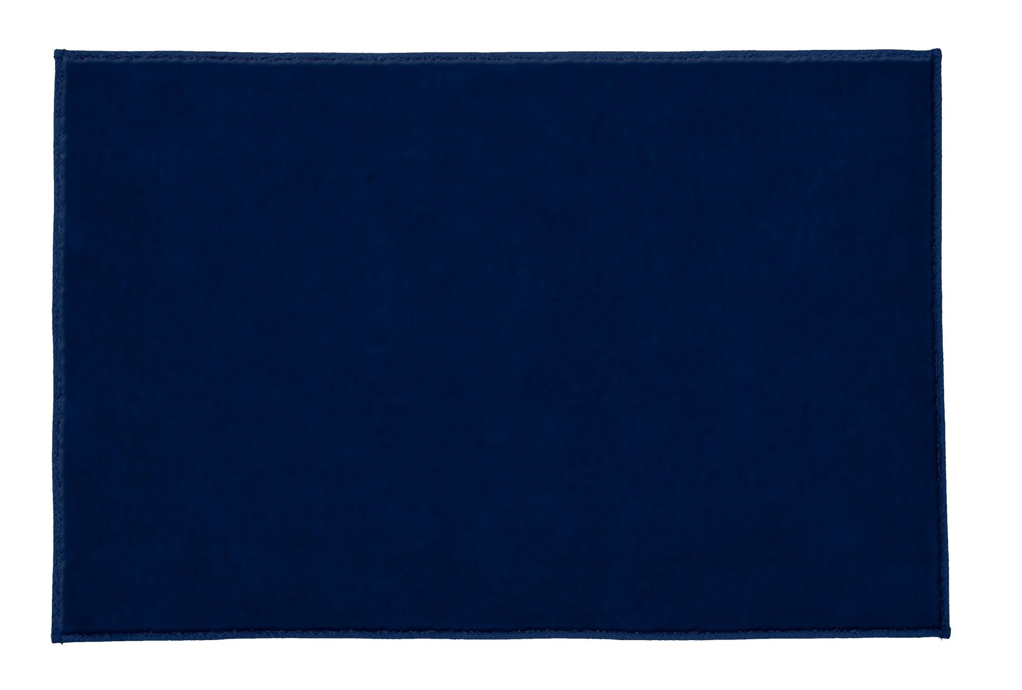 Badteppich VELVET Navy 60 x 90 cm liegt rechteckig ausgelegt auf dem Boden.