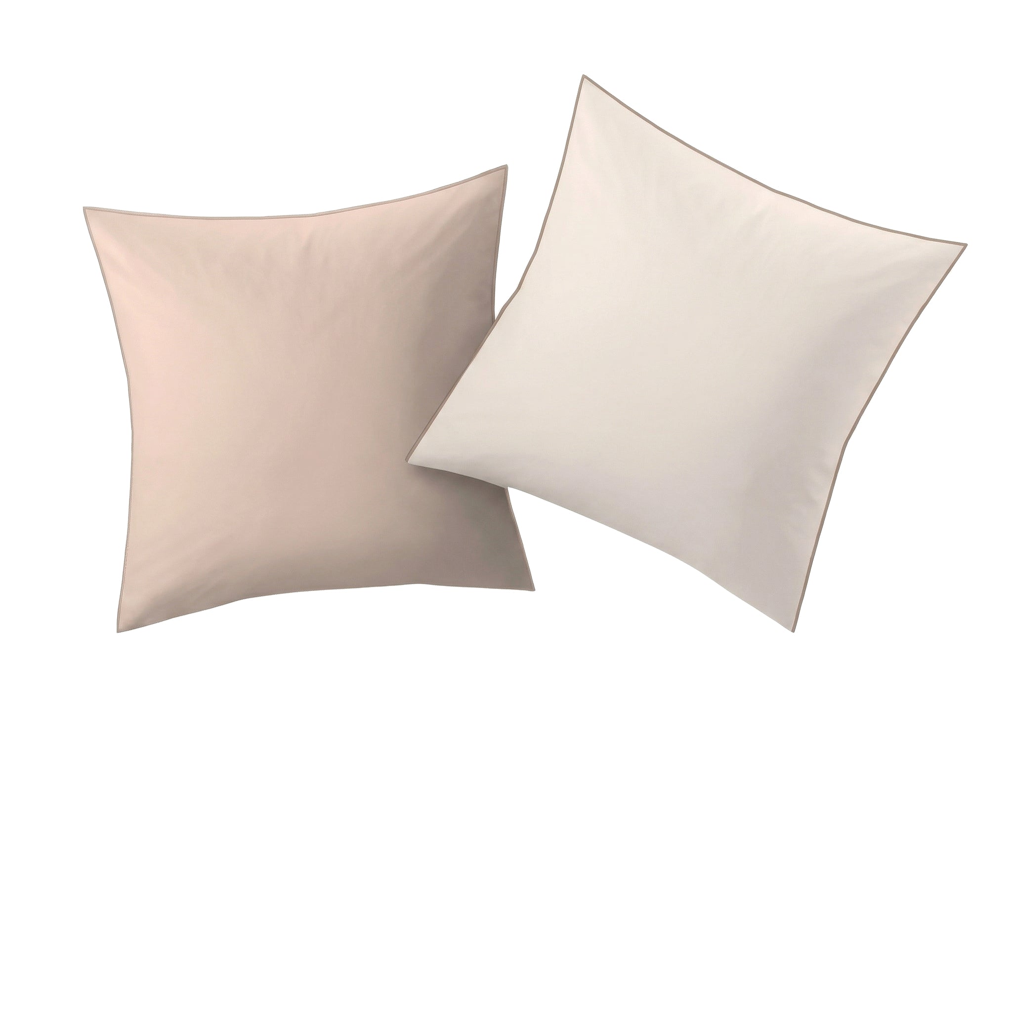 Schlichter Kopfkissenüberzug in Creme mit glatter Optik.