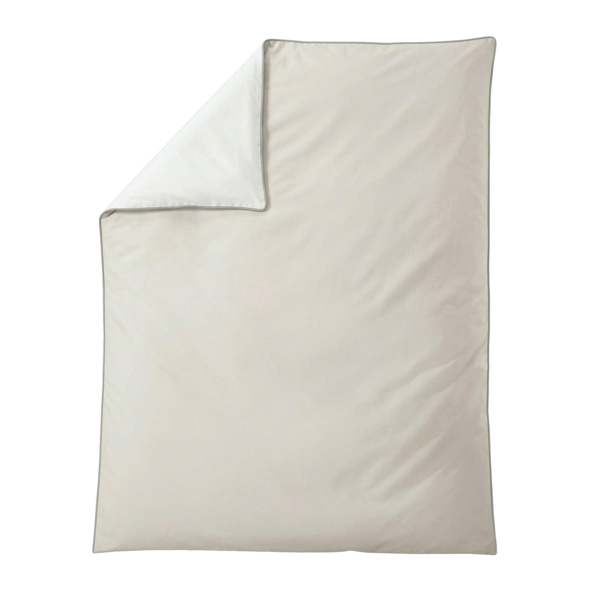 Bettwäsche Satin LINDA Weiß 155 x 220 cm und 80 x 80 cm – Kleine Wolke