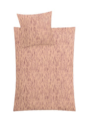 Bettwäsche-Set in Rosa mit feinem, längs verlaufendem Streifenmuster