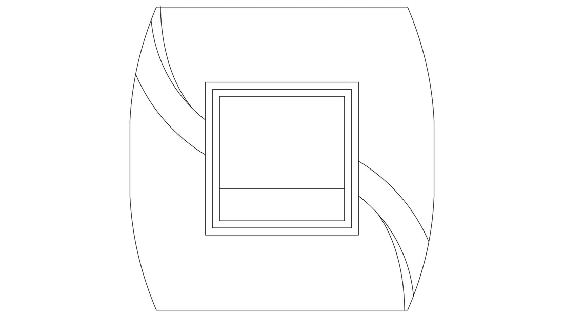 Der Kleine Wolke Creativo Badteppich Angelo zeigt ein modernes, rechteckiges Liniendesign.
