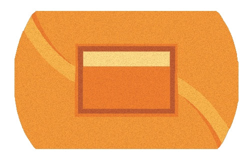 Der Kleine Wolke Creativo Badteppich Angelo zeigt ein orangefarbenes, geometrisches Design.