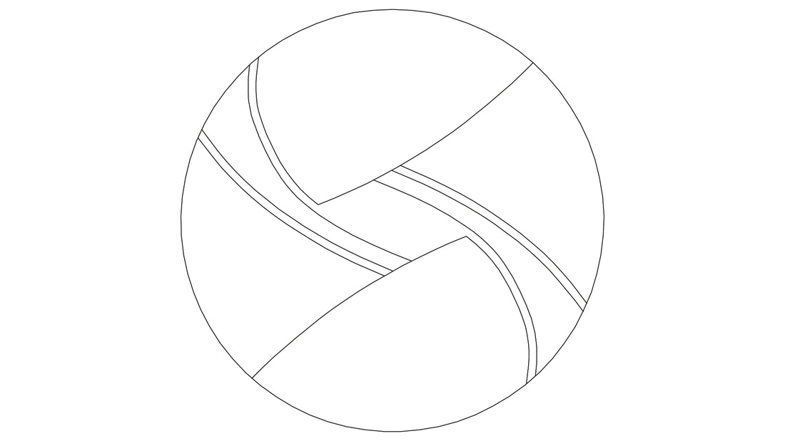 Runder Kleine Wolke Creativo Badteppich Centro mit abstraktem Linienmuster wird von oben gezeigt.