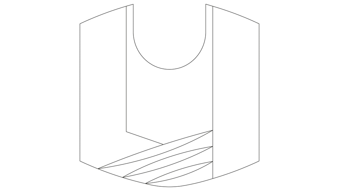 Der Kleine Wolke Creativo Badteppich Emozione 55x55 liegt mit geschwungenem Muster vor dem WC.