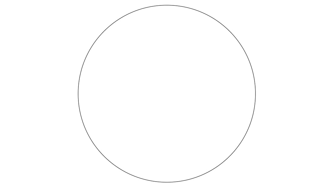 Weißer ovaler Umriss ist mittig auf weißem Hintergrund zu sehen.