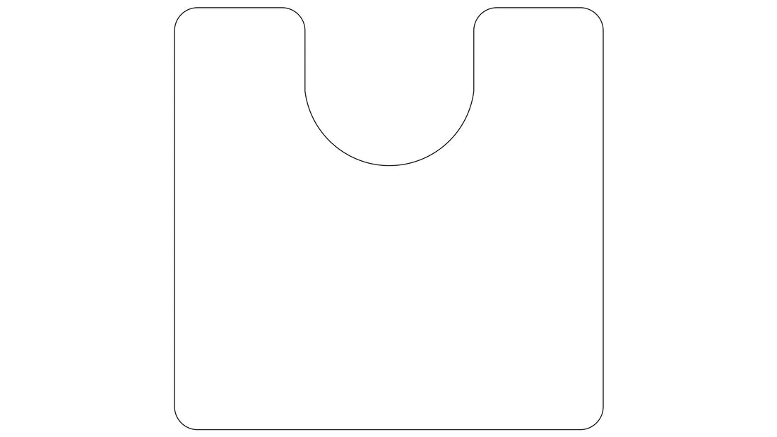 Der Kleine Wolke Creativo Badteppich Grandezza ist als rundes Viereck in 55x55 cm zu sehen.