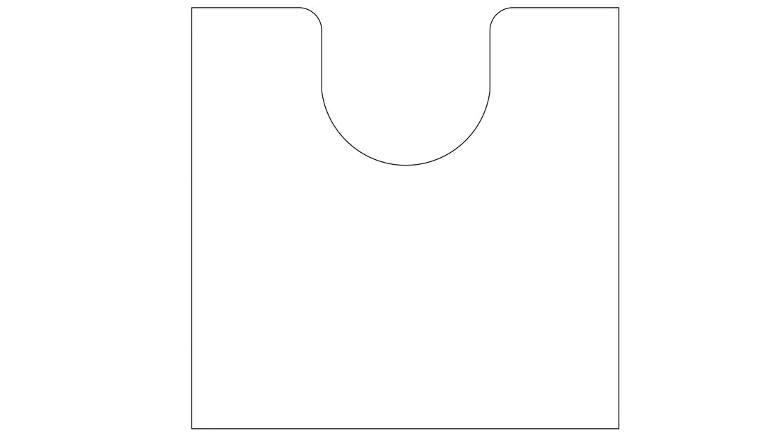 U-förmiger Kleine Wolke Creativo Badteppich Grandezza 55x55 vor WC im Bad.