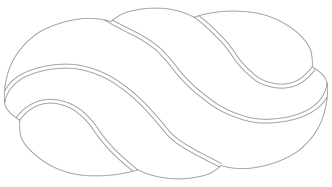 Das Bild zeigt den rechteckigen Kleine Wolke Creativo Badteppich Harmonia 80x150 im modernen Wellen-Design.