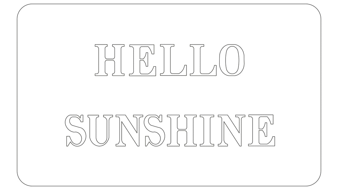 Badteppich Kleine Wolke Creativo Messagio mit Schrift Hello Sunshine in Serifenschrift.
