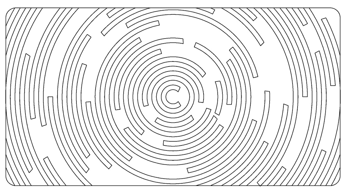 Technische Zeichnung des Creativo Badteppichs Novero in rechteckiger Form