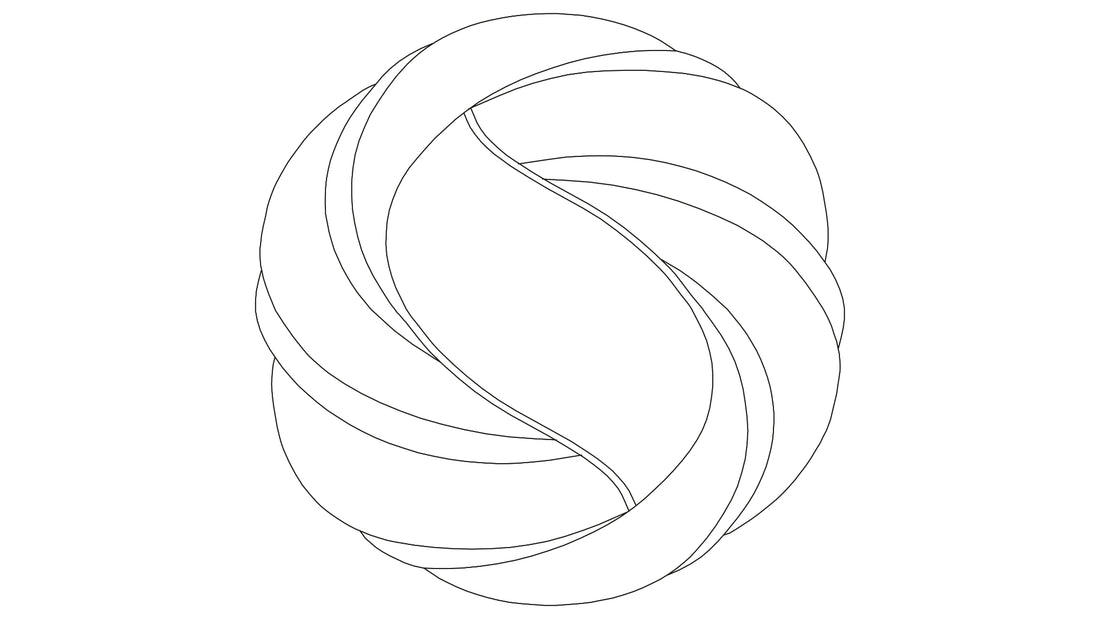 Runder Kleine Wolke Badteppich Valletta mit geschwungenem, geflochten wirkendem Linienmuster.