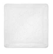 Weiße Duscheinlage CASABLANCA 75x75 cm in Draufsicht mit rutschhemmender Struktur.