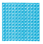 Duscheinlage IVY in Türkis 54 x 54 cm liegt flach ausgelegt auf einer Fläche.