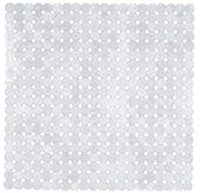 Transparente Duscheinlage SIGN Clear 55 x 55 cm mit runden Noppen in Nahaufnahme