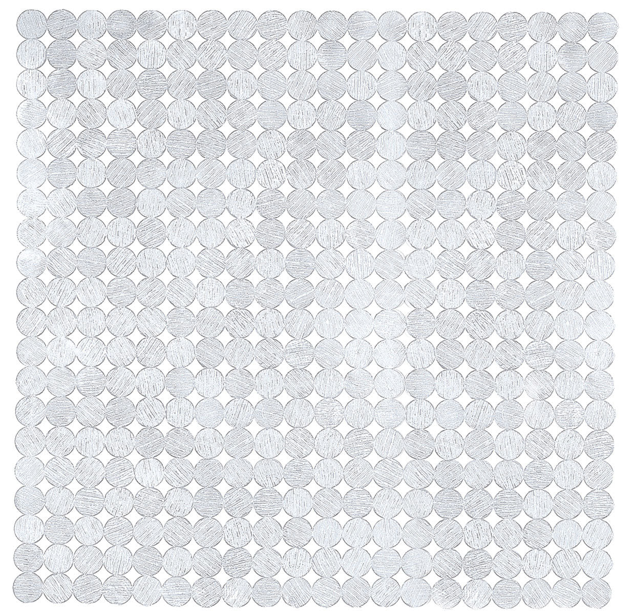 Transparente Duscheinlage SIGN Clear 55 x 55 cm mit runden Noppen in Nahaufnahme
