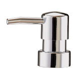 Chromglänzender Seifenspender-Aufsatz mit zylindrischer Form und Tülle