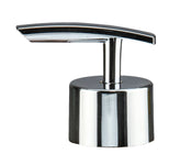 Chromglänzender Pumpkopf für Seifenspender mit gebogenem Hebel