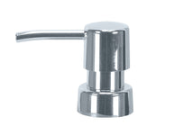 Chromfarbener Seifenspender-Aufsatz mit zylindrischem Pumpkopf aus Metall