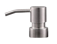 Edelstahl-Pumpkopf für Seifenspender mit gebogenem Auslaufrohr schmal