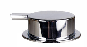 Runder verchromter Bedienknopf mit Hebel für Armatur oder Thermostat