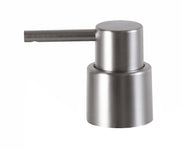 Edelstahl-Seifenspenderkopf mit zylindrischer Form und Auslaufrohr vorne