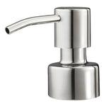 Glänzender Seifenspender aus Edelstahl mit rundem, modernem Design