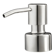 Glänzender Seifenspender aus Edelstahl mit rundem, modernem Design