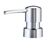 Verchromter Seifenspender-Aufsatz mit rundem Körper und langem Auslauf