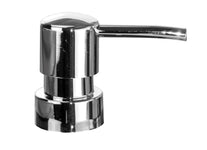 Chromfarbener Seifenspender-Aufsatz mit geradem Auslauf aus Metall