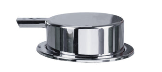 Runder verchromter Bedienknopf für Armatur mit seitlichem Griffstück