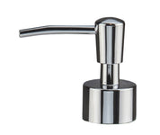 Verchromter Seifenspender-Aufsatz aus Metall mit schmalem Auslauf