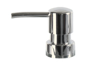 Verchromter Seifenspender-Aufsatz mit rundem Kopf und schmalem Auslauf