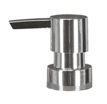 Chromfarbener Seifenspender-Aufsatz mit Hebel aus Metall, rund