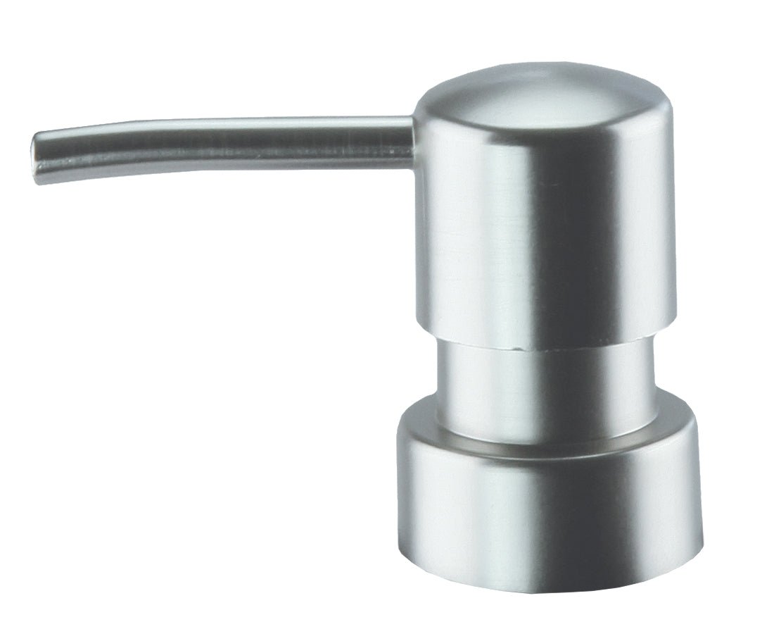 Edelstahl-Seifenspenderaufsatz mit seitlichem, langem, schlankem Auslaufrohr