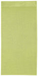 Einfaches, hellgrünes Handtuch in Rechteckform, flach ausgebreitet