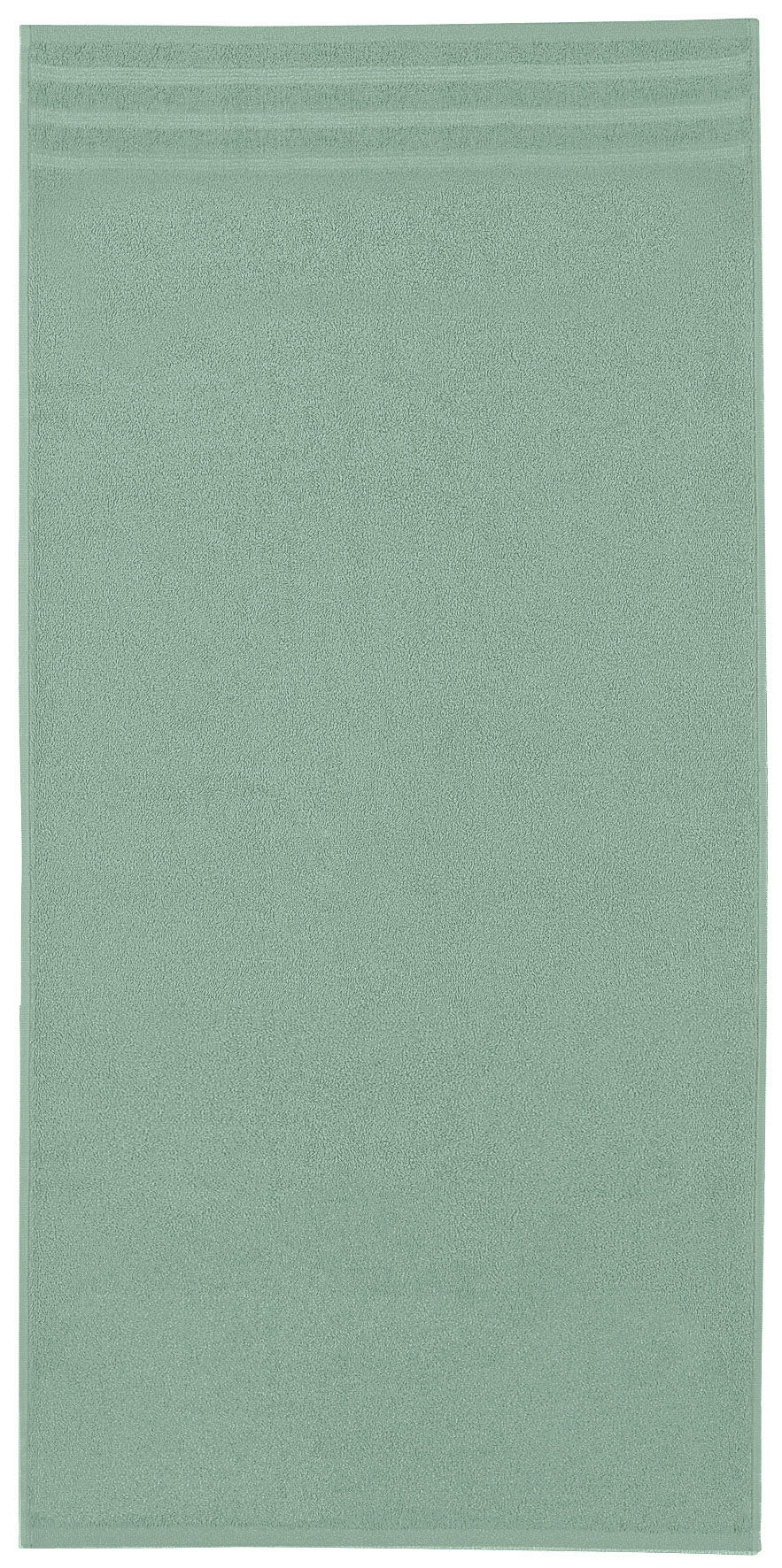 Frottier Gästetuch ROYAL Maledivia 30x50 cm in einfarbigem Mintgrün liegt flach ausgebreitet.