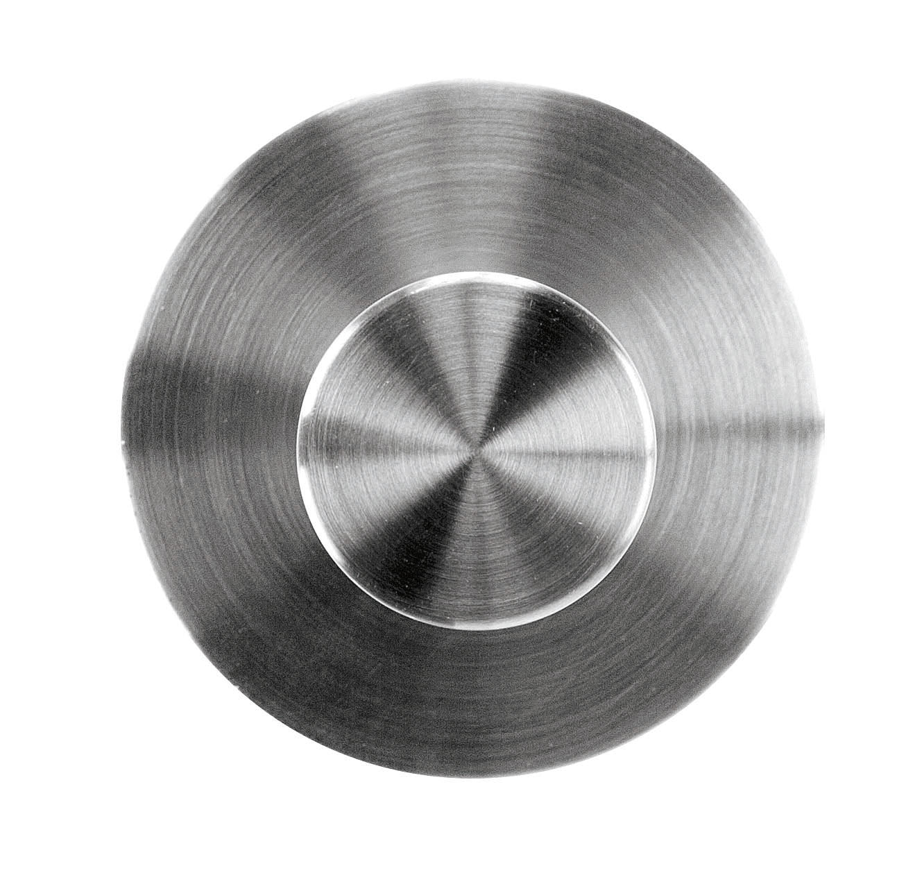 Runder Handtuchhaken ALLEGRA in Chromfarben ist von oben im Detail zu sehen.