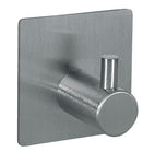 Quadratische Wandhalterung mit zylindrischem Edelstahl-Handtuchhaken