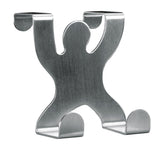 Handtuchhaken aus Edelstahl in Form einer stilisierten Personenfigur