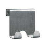 Edelstahl-Türhaken mit zwei abgerundeten Haken für Bad-Handtücher