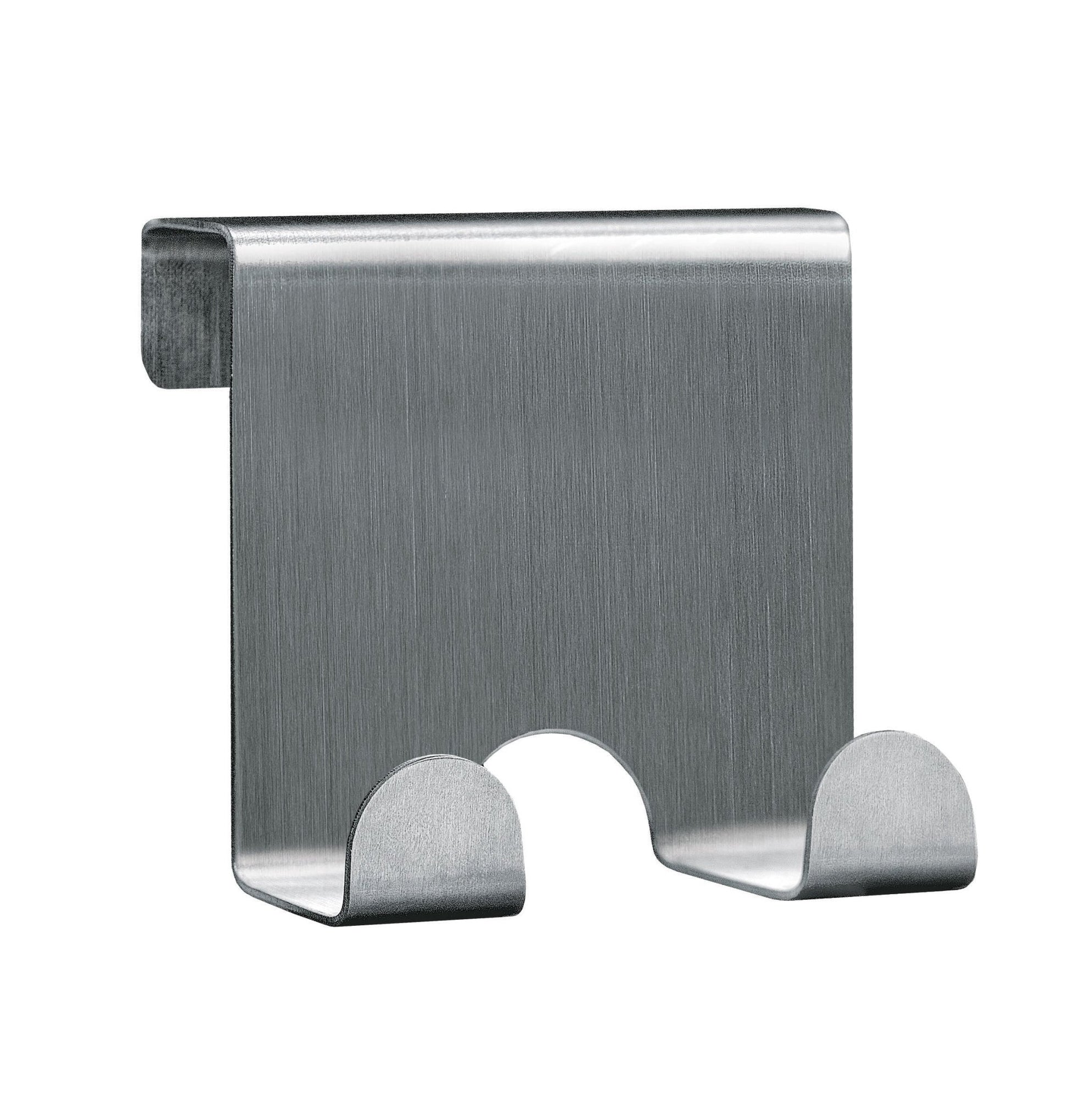 Edelstahl-Türhaken mit zwei abgerundeten Haken für Bad-Handtücher