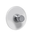 Transparenter runder Saugnapf mit verchromtem Hakenknopf vorne