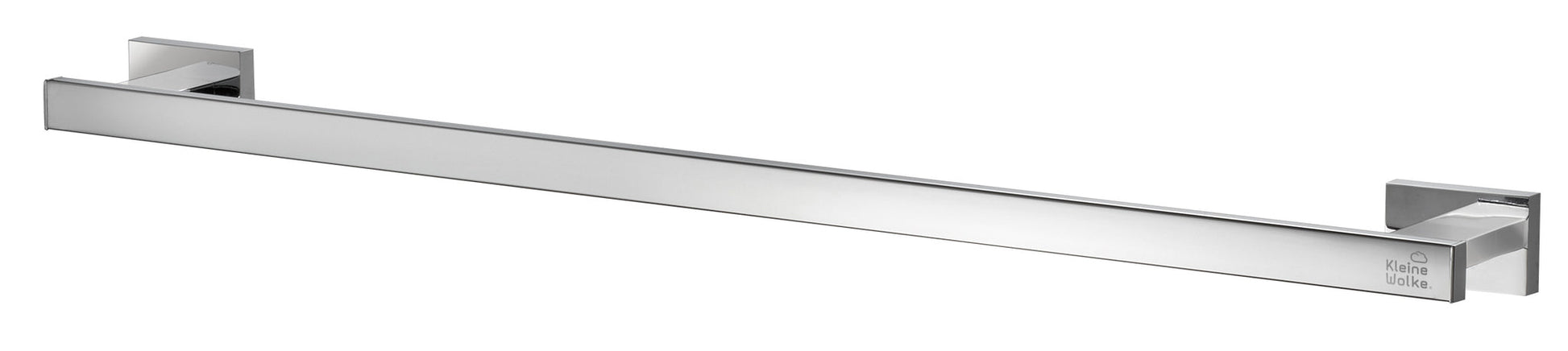 Chrom-Handtuchhalter in eckigem Design mit zwei Wandhalterungen aus Metall