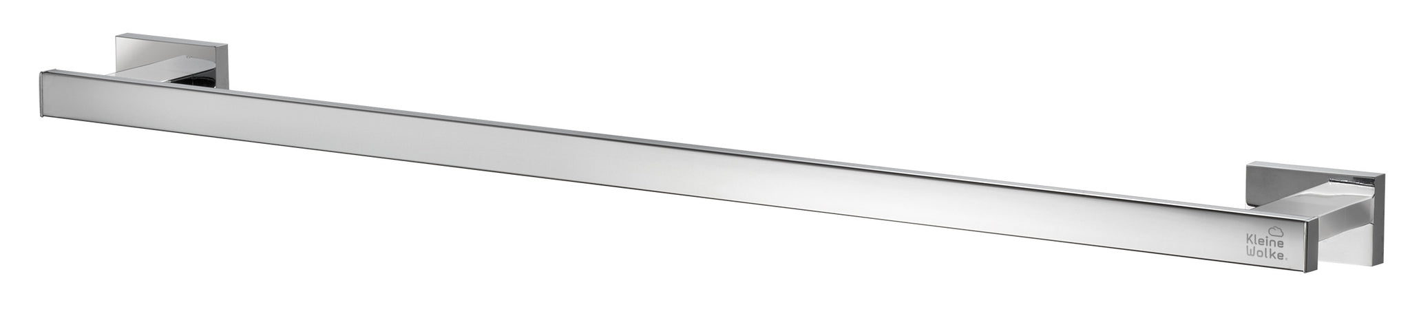 Chrom-Handtuchhalter in eckigem Design mit zwei Wandhalterungen aus Metall