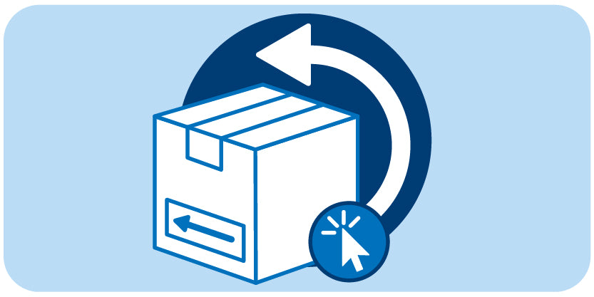 Illustration von Retourenpaket