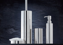 Bad-Accessoires aus Edelstahl mit Seifenspender, Bürste und Dosen Set