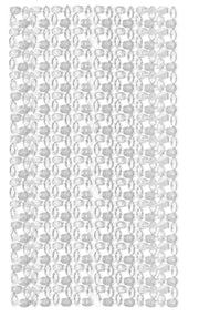 Wanneneinlage IVY Clear 39x69 cm aus transparenten Noppen liegt flach ausgebreitet.