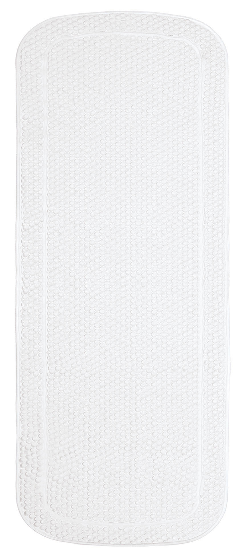 Weiße Wanneneinlage SAMOA-PLUS 36 x 92 cm mit strukturierter Oberfläche in rechteckiger Form.
